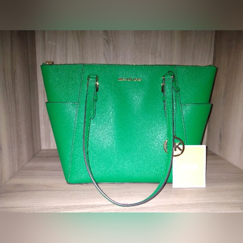 Michael Kors Palmetto Green Charlotte Tote